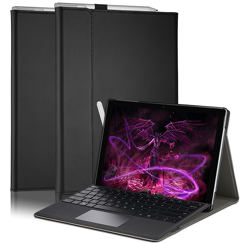 Case for Microsoft Surface Pro10 Pro 9 - Kickstand cover Multiple view PU leather Pen Holder 13 inch Tablet lightweight Hard Shell